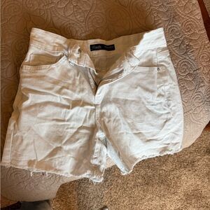Royalty For Me White Jean Shorts